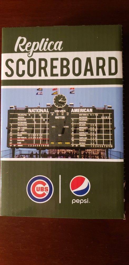 Replica Wrigley Field Scoreboard