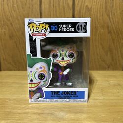 Funko Pop! Vinyl: The Joker DC Super Heroes Dia de Los Muertos #414 Figure NEW