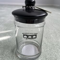 Empty Glass Candle Jar With Sealing Ceramic Lid From Bridgewater Candle Company