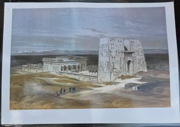 Temple at Edfou, Ancient Apollinopolis, Upper Egypt (1847) Poster