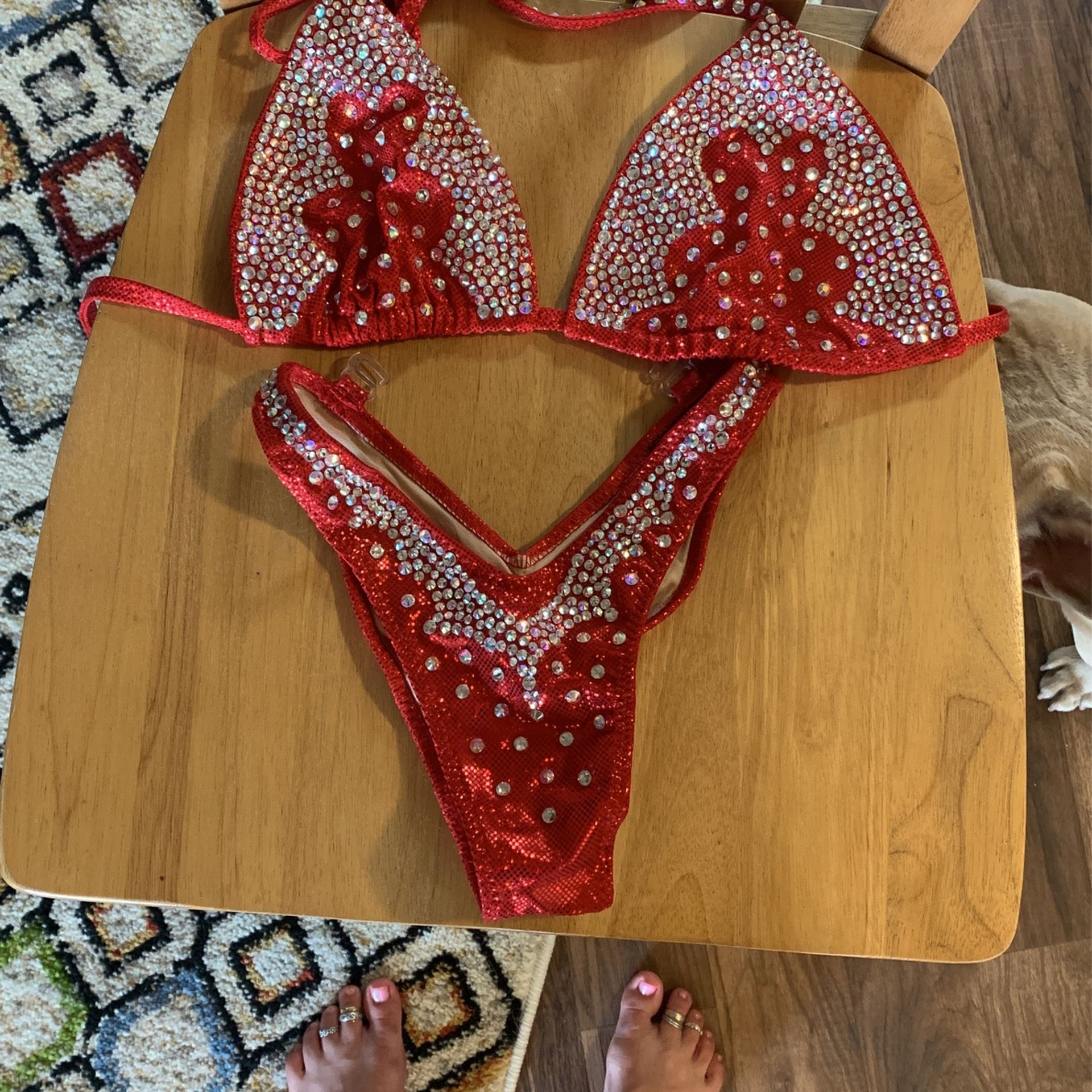 Red Figure Suit