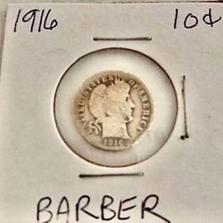 1916 Barber Dime
