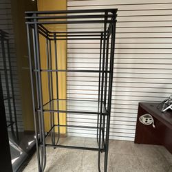 Metal Glass Shelf Stand 30x17x68(H) Inches 