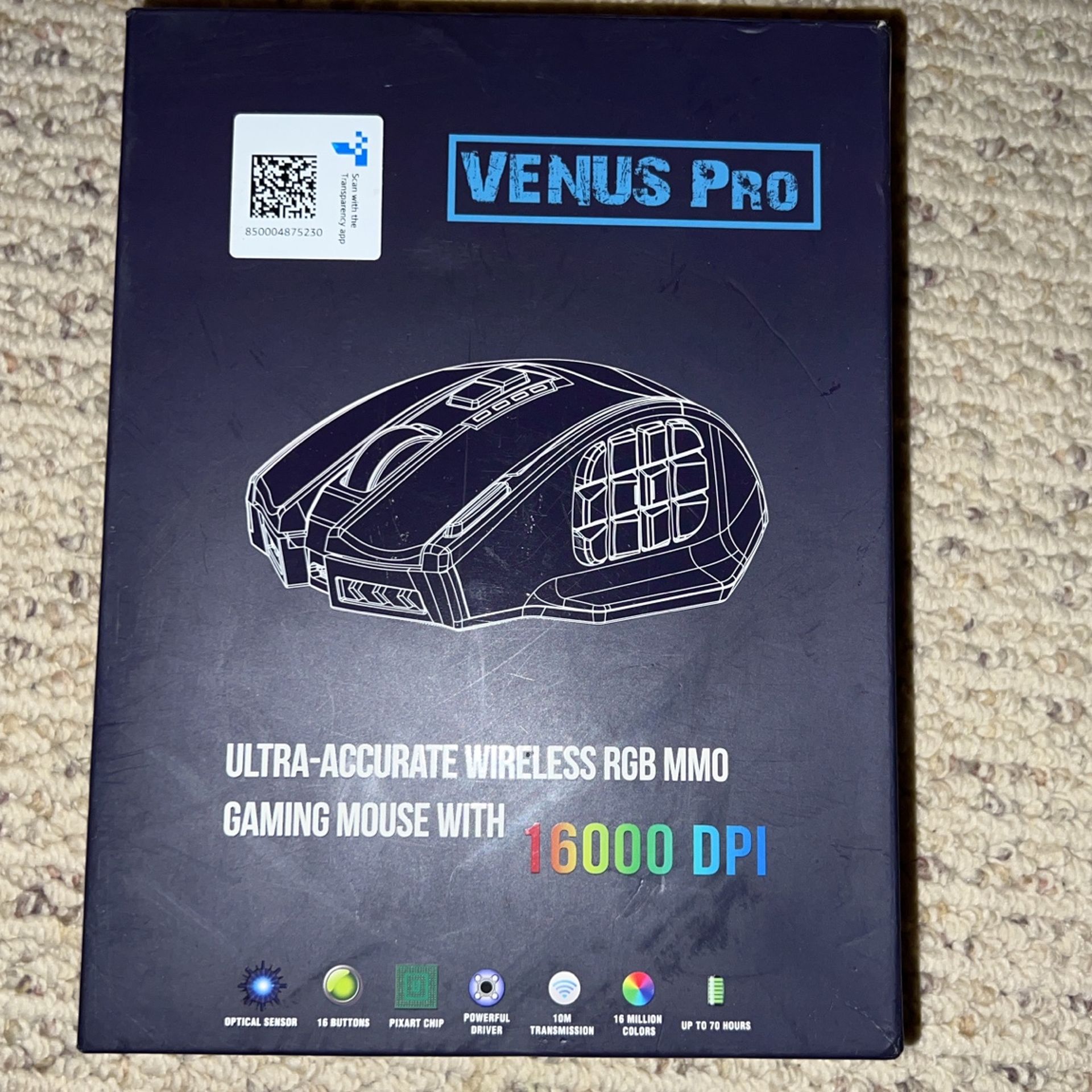 Brand New RGB Wireless Gaming Mouse 16,000 DPI