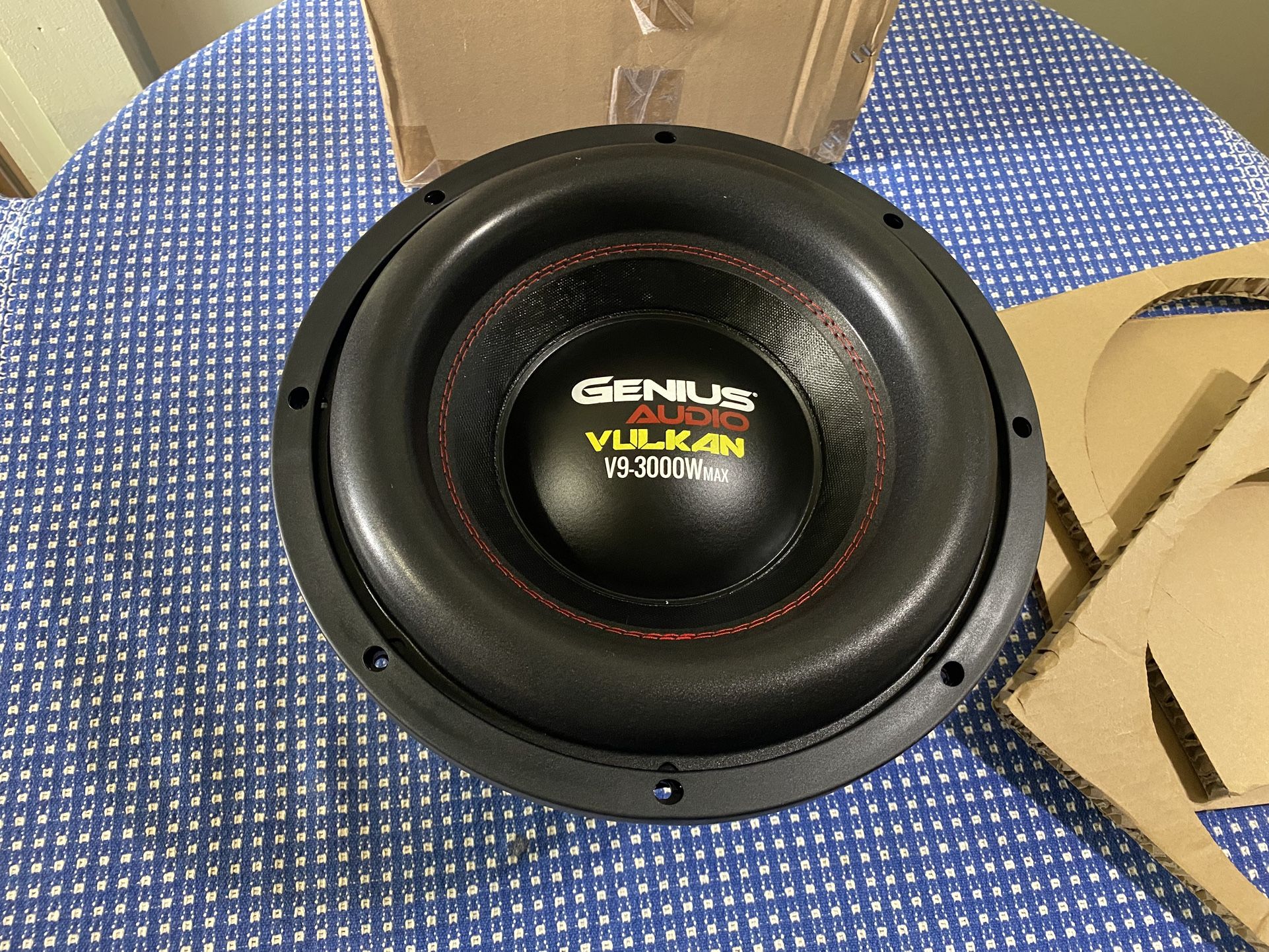 New 12” Genius Audio 3000w Max Power Dual Voice Coil Subwoofer