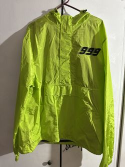 XXL Lime yellow Green juice wrld 999 windbreaker