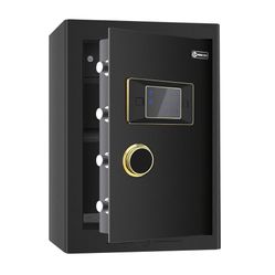 Security Home Safe, 2.05 Cubic Safe Box with Digital Screen Touch Keypad & Key Lock, Double Safety Gun Safe for Pistols Home Office Cash Watch Jewelry