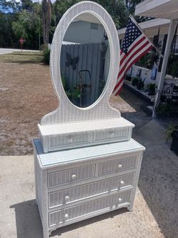 Henry Link Wicker Dresser 