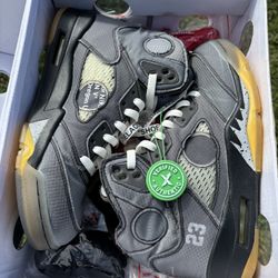 Off-White x Air Jordan 5 Retro SP 'Muslin' Size 9.5