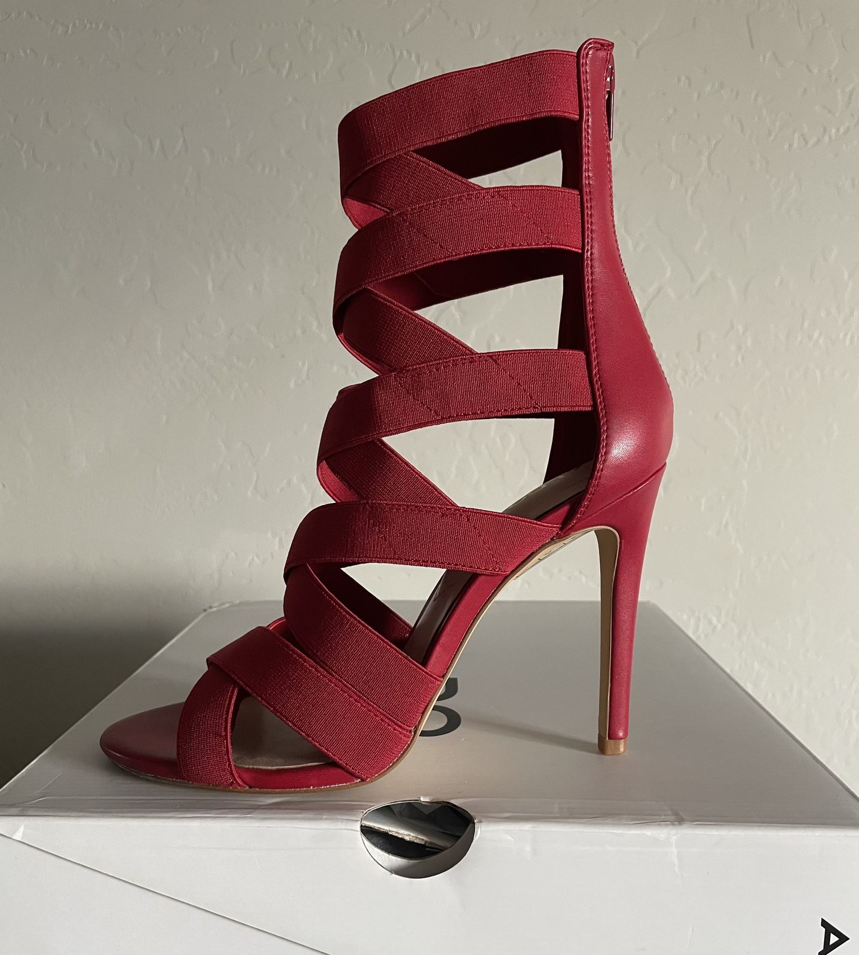 ALDO Women's Red ETHEBETH Heels, Size:7