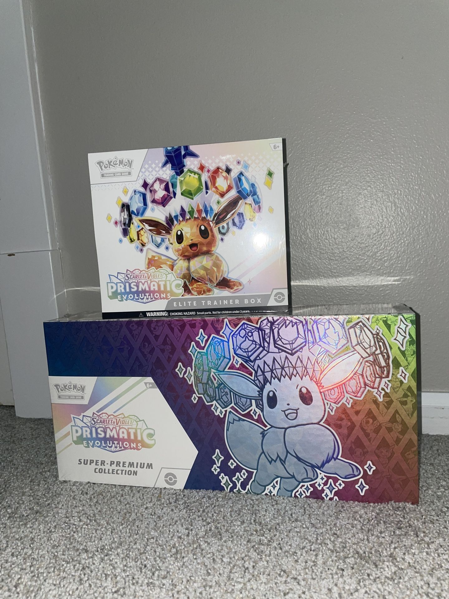 Prismatic Evolutions ETB + Super Premium Collection - Sealed/New