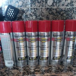 Regal Red Spray Paint 6 Tall  Cans For 30.00 