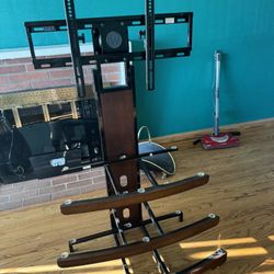 TV stand with shelves