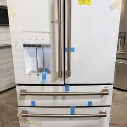 New GE Café Counter Depth French Door Smart HQ Refrigerator 