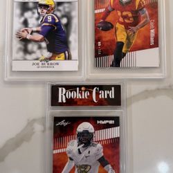 Leaf Rookie Card Graded Lot (3) Joe Burrow -Caleb Williams-Travis Hunter RC 