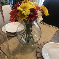 Faux Gerber daisies
