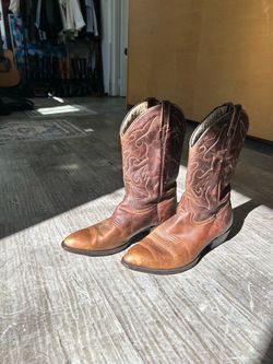 Brown Leather Cowboy Boots
