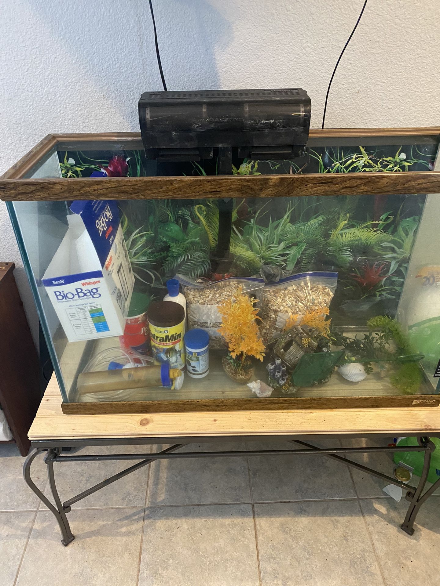 44 Gal. Aquarium Full Setup 