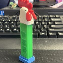 Rare Vintage Rooster W/ green stem Pez Dispenser W No Feet made in Austria: Pat#2.6