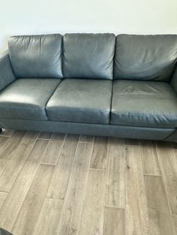 American furniture sofa set/steal blue