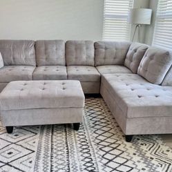 New Sectional And Ottoman Available 