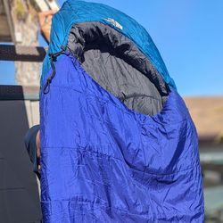 North Face 20f Sleeping Bag, Regular 6ft, 3D Polar Guard Synthetic Down Insulation Like Cats Meow REI Nemo Marmot Columbia Patagonia Mountain Hardware