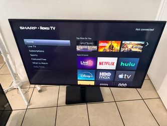 50 inch Sharp smart tv with remote perfect condition