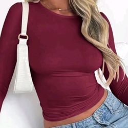 Long Sleeve Fitted Tops