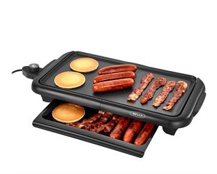 Electric griddle With Warming Tray
