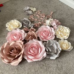 Assortment of Paper Flowers
