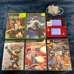 PLAY STATION XBOX GAME LOT(3ds Is Sold)