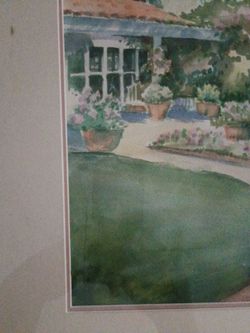 Vintage original water color painting