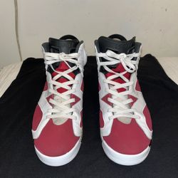 Jordan 6 Retro Carmine’s🏳️💯♠️💫🙌🏻For Sale Size 12 Men!!🔥👟💥👣