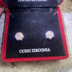 Rose Gold Moissanite Earrings