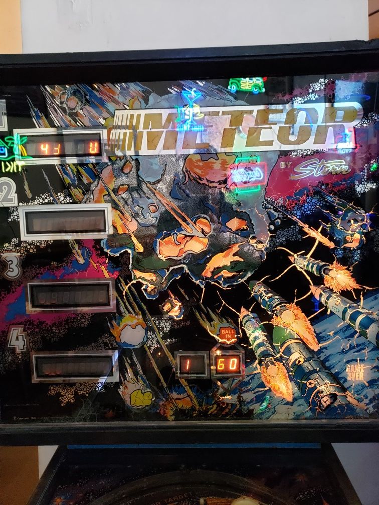 Original METEOR pinball machine working!