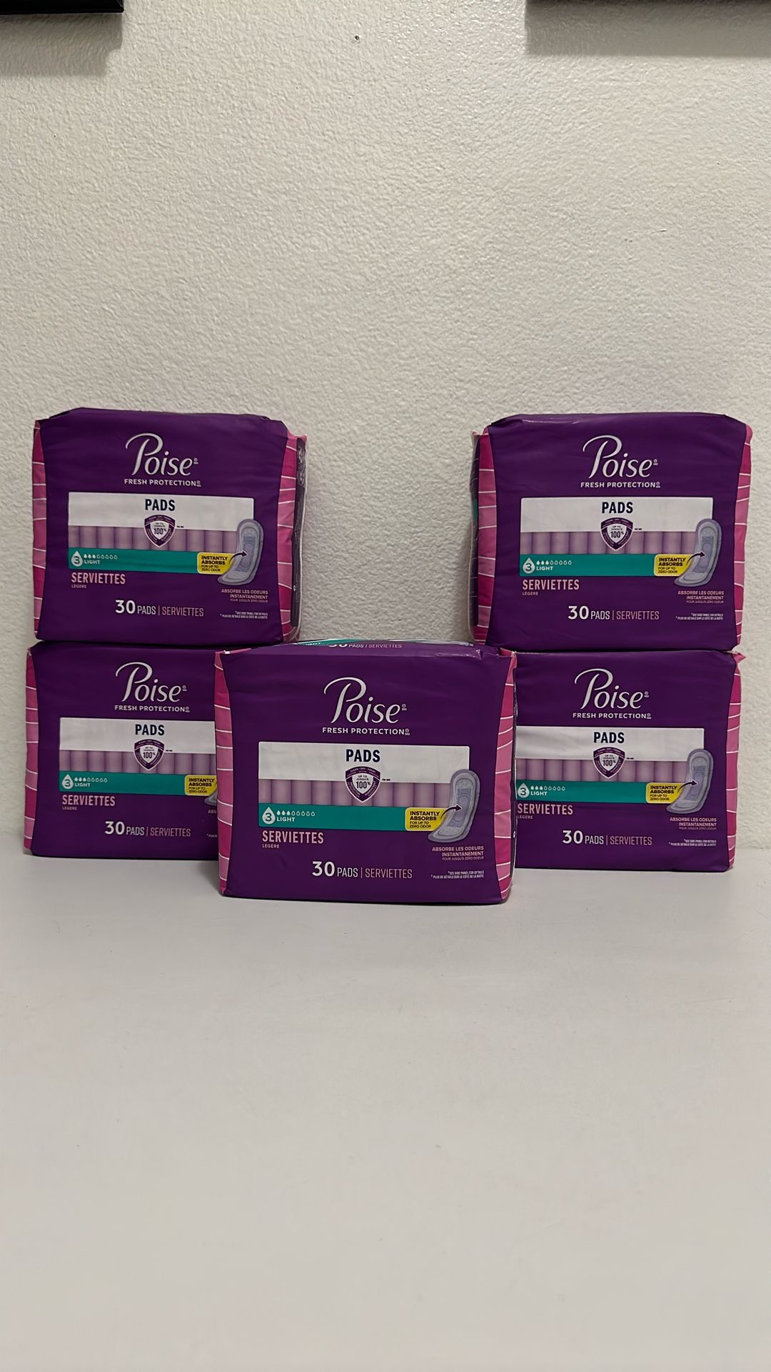 Poise Pads #3 , 30 Pads