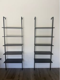 5 tier wall mounted bookshelf