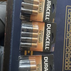 Duracell AA Batteries - 3 Packs = 24 Batteries 