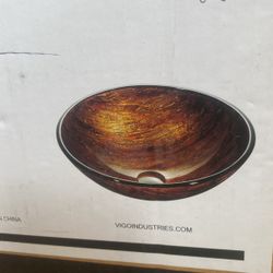 16.5” Diameter Round Bathroom Sink By Vigo