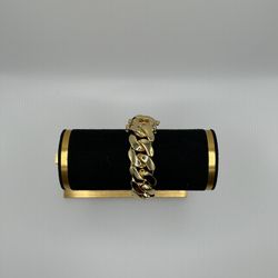 20mm Miami Cuban Link Yellow Gold Plated Bracelet 18k & 14k Crab Old School Regular Lock