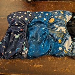 Thank u Mom Charcoal Bamboo Newborn Pocket Cloth Diapers with Inserts for Less Than 13lbs