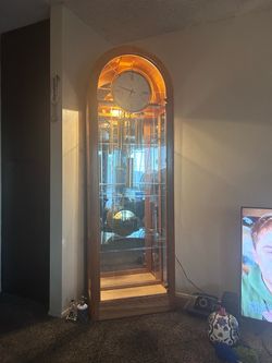Howard Miller Grandfather Clock Display Cabinet