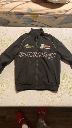 Men's Bomber Jacket Vegan  Moto Riding Biker Coat Embroidered Hip Hop