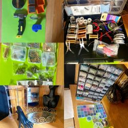 Jewelry Making Bundle -all In - Jewelry Display Stands - Beads- Jewelry Making Tools- Supplies 