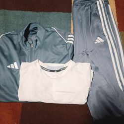 Adidas 3 PCs Lot Mens Sports Wear Medium 