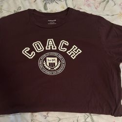 Authentic Coach Maroon Logo T‑Shirt • Horse & Carriage Graphic - XXL