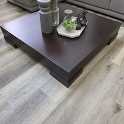 Coffee table. On ground style. Living room