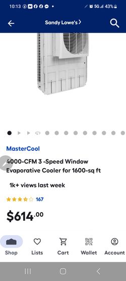 Master cool window unit