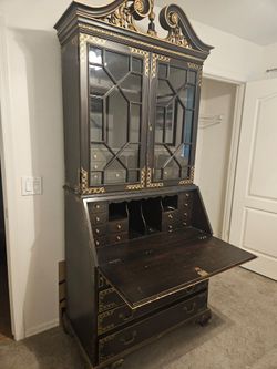 Desk and dresser
