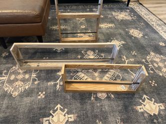 Pottery Barn book shelves